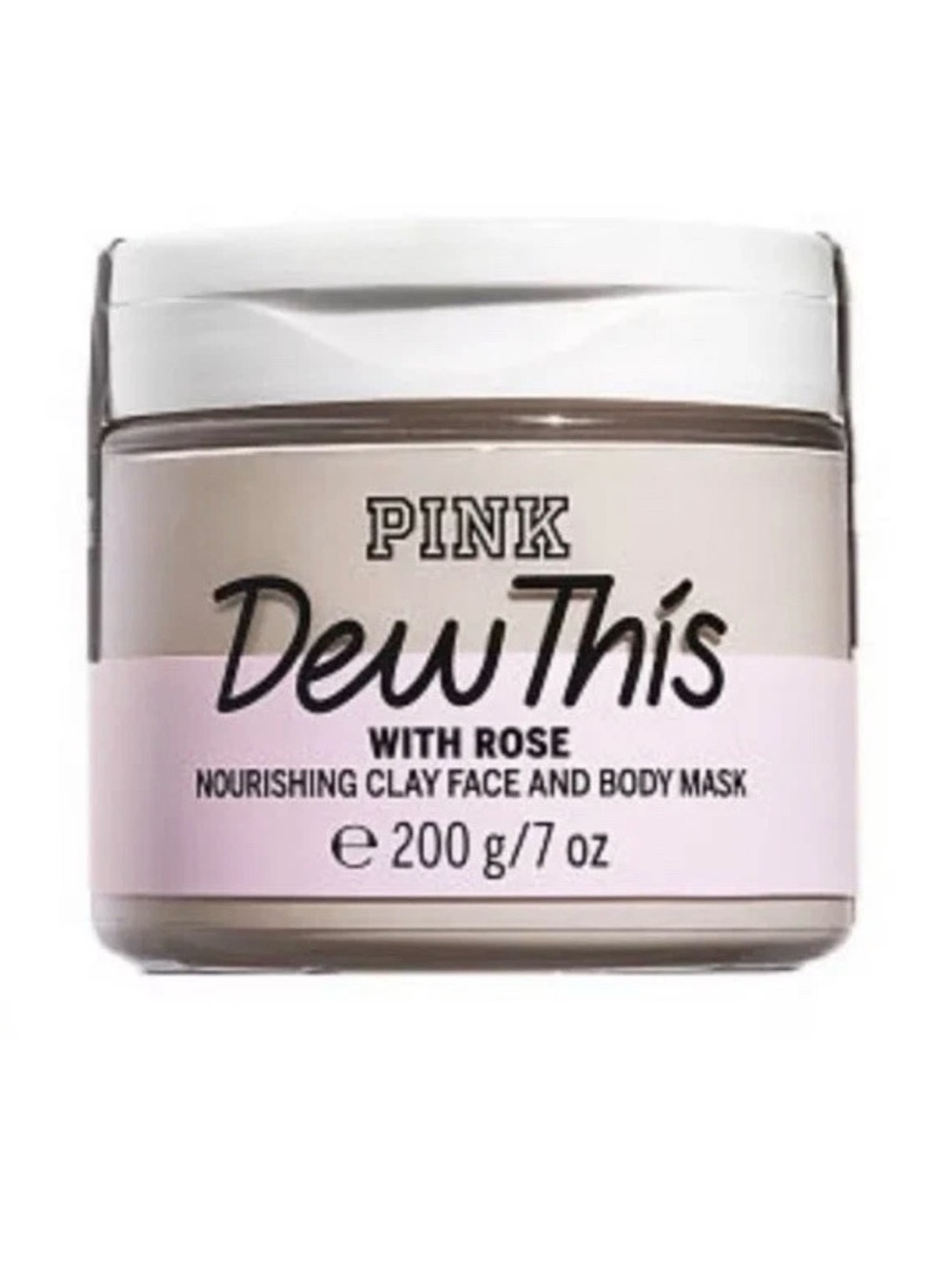 Victoria's Secret PINK Dew This with Rose Nourishing Clay Face & Body Mask~7 oz.